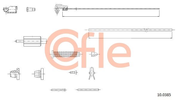 COFLE 92.10.0385 Accelerator Cable