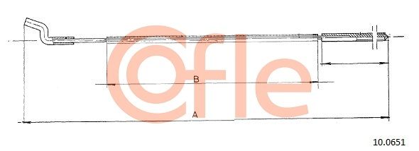 COFLE 92.10.0651 Accelerator Cable