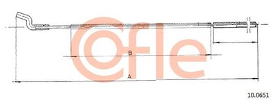 Accelerator Cable COFLE 92.10.0651