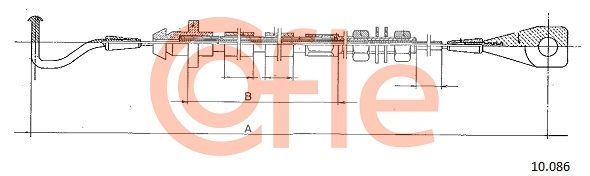COFLE 92.10.086 Accelerator Cable