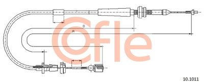 Accelerator Cable COFLE 92.10.1011