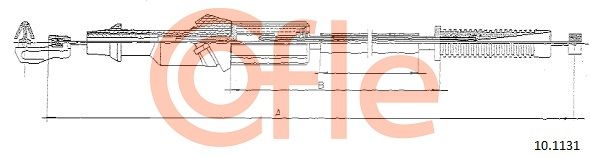 COFLE 92.10.1131 Accelerator Cable