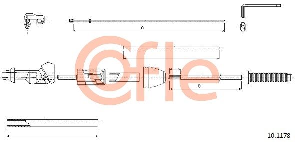 COFLE 92.10.1178 Accelerator Cable