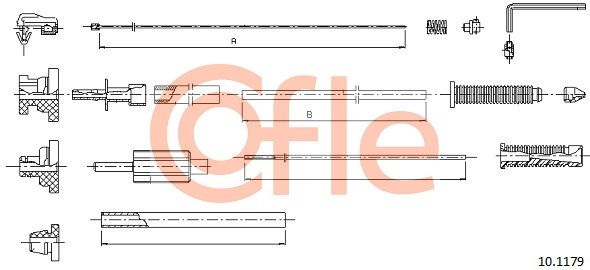 COFLE 92.10.1179 Accelerator Cable