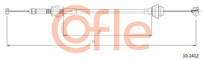 Accelerator Cable COFLE 92.10.1412