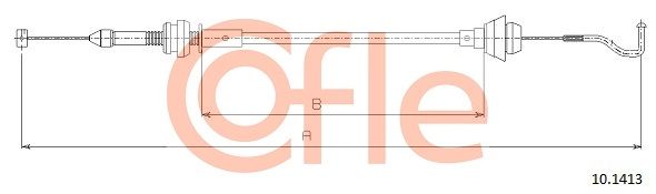 COFLE 92.10.1413 Accelerator Cable