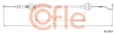 Accelerator Cable COFLE 92.10.1413