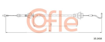 Accelerator Cable COFLE 92.10.1416