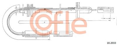 Cable Pull, clutch control COFLE 92.10.2033