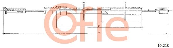 COFLE 92.10.213 Cable Pull, clutch control