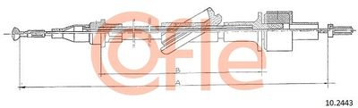 Cable Pull, clutch control COFLE 92.10.2443