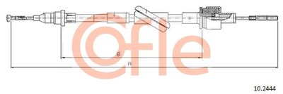 Cable Pull, clutch control COFLE 92.10.2444