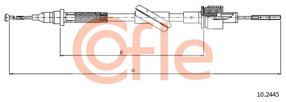 COFLE 92.10.2445 Cable Pull, clutch control