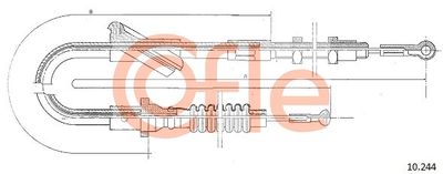 Cable Pull, clutch control COFLE 92.10.244