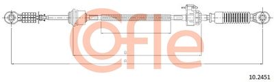 Cable Pull, manual transmission COFLE 92.10.2451