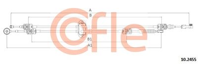 Cable Pull, manual transmission COFLE 92.10.2455