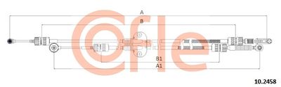 Cable Pull, manual transmission COFLE 92.10.2458