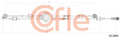 Cable Pull, manual transmission COFLE 92.10.2464