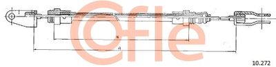 Cable Pull, clutch control COFLE 92.10.272