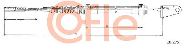 COFLE 92.10.275 Cable Pull, clutch control