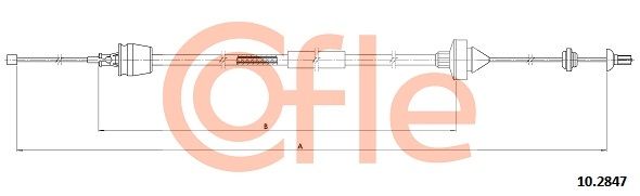 COFLE 92.10.2847 Cable Pull, clutch control