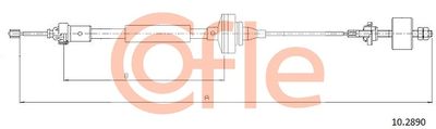 Cable Pull, clutch control COFLE 92.10.2890