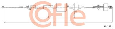 Cable Pull, clutch control COFLE 92.10.2891