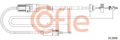 Cable Pull, clutch control COFLE 92.10.2968