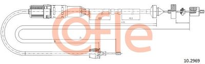 Cable Pull, clutch control COFLE 92.10.2969