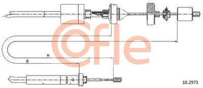 Cable Pull, clutch control COFLE 92.10.2973
