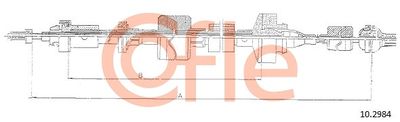 Cable Pull, clutch control COFLE 92.10.2984