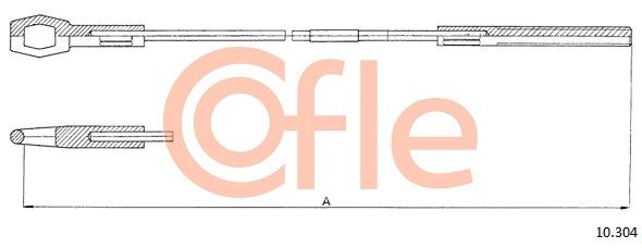 COFLE 92.10.304 Cable Pull, clutch control