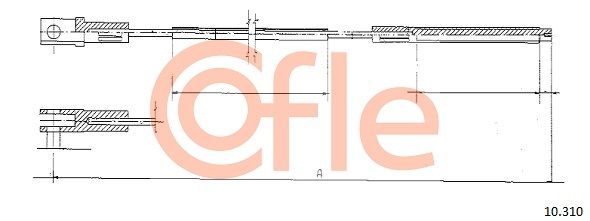 COFLE 92.10.310 Cable Pull, clutch control