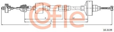 Cable Pull, clutch control COFLE 92.10.3139