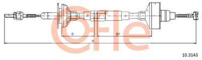 Cable Pull, clutch control COFLE 92.10.3143