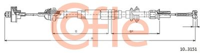 Cable Pull, clutch control COFLE 92.10.3151