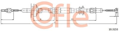Cable Pull, clutch control COFLE 92.10.3153