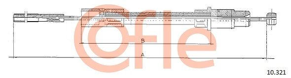 COFLE 92.10.321 Cable Pull, clutch control