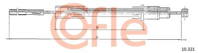 Cable Pull, clutch control COFLE 92.10.321