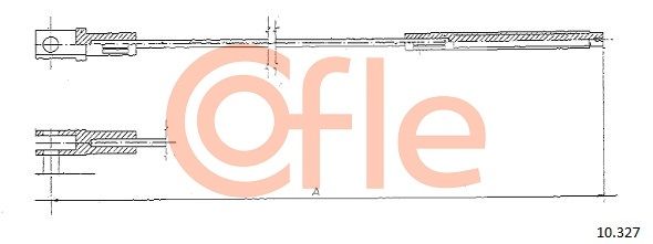 COFLE 92.10.327 Cable Pull, clutch control