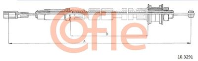Cable Pull, clutch control COFLE 92.10.3291
