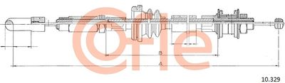 Cable Pull, clutch control COFLE 92.10.329