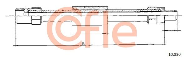 COFLE 92.10.330 Cable Pull, clutch control