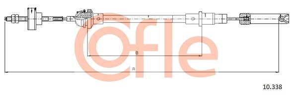 COFLE 92.10.338 Cable Pull, clutch control