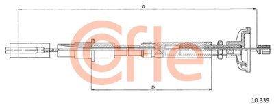 Cable Pull, clutch control COFLE 92.10.339