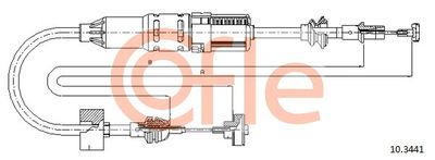 Cable Pull, clutch control COFLE 92.10.3441