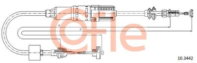 Cable Pull, clutch control COFLE 92.10.3442