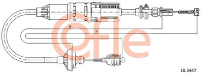 Cable Pull, clutch control COFLE 92.10.3447