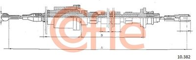 Cable Pull, clutch control COFLE 92.10.382