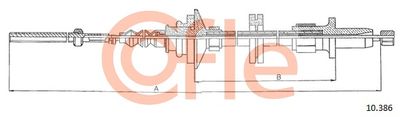 Cable Pull, clutch control COFLE 92.10.386